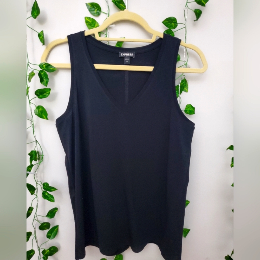 Express Small black tank top blouse